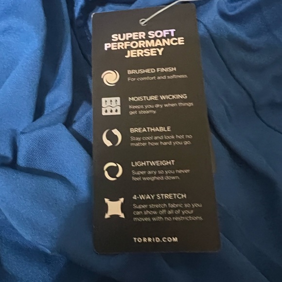 Torrid Blue Joggers Relaxed Fit Elastic Waistband - Picture 4 of 6